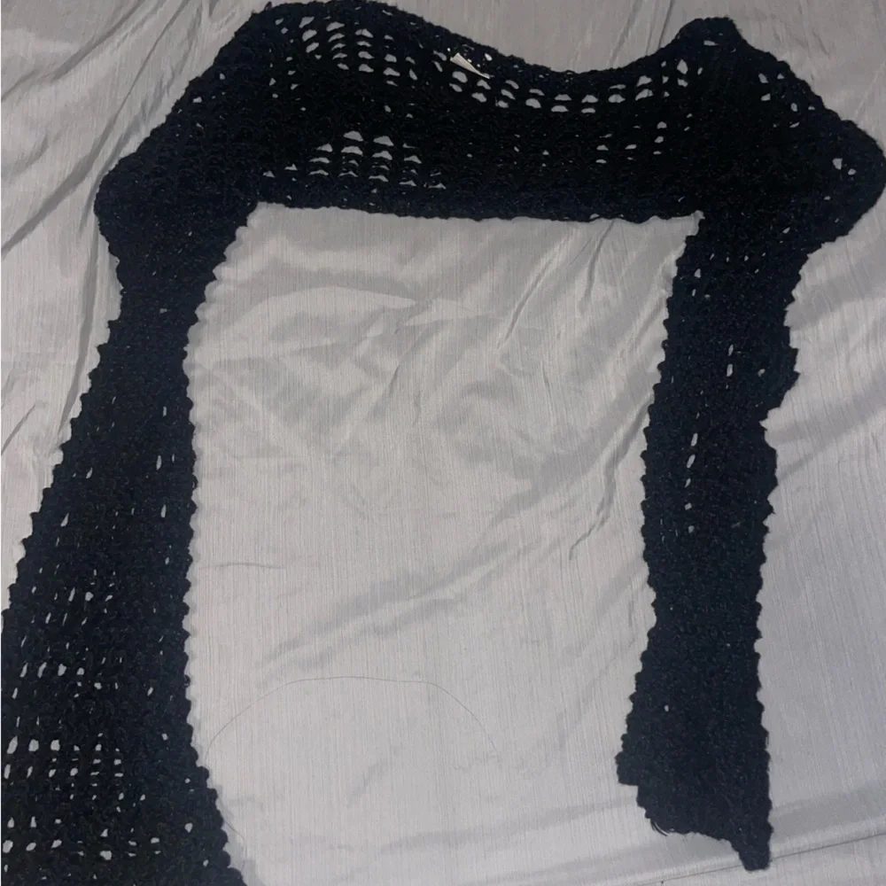 Black Crochet Shrug